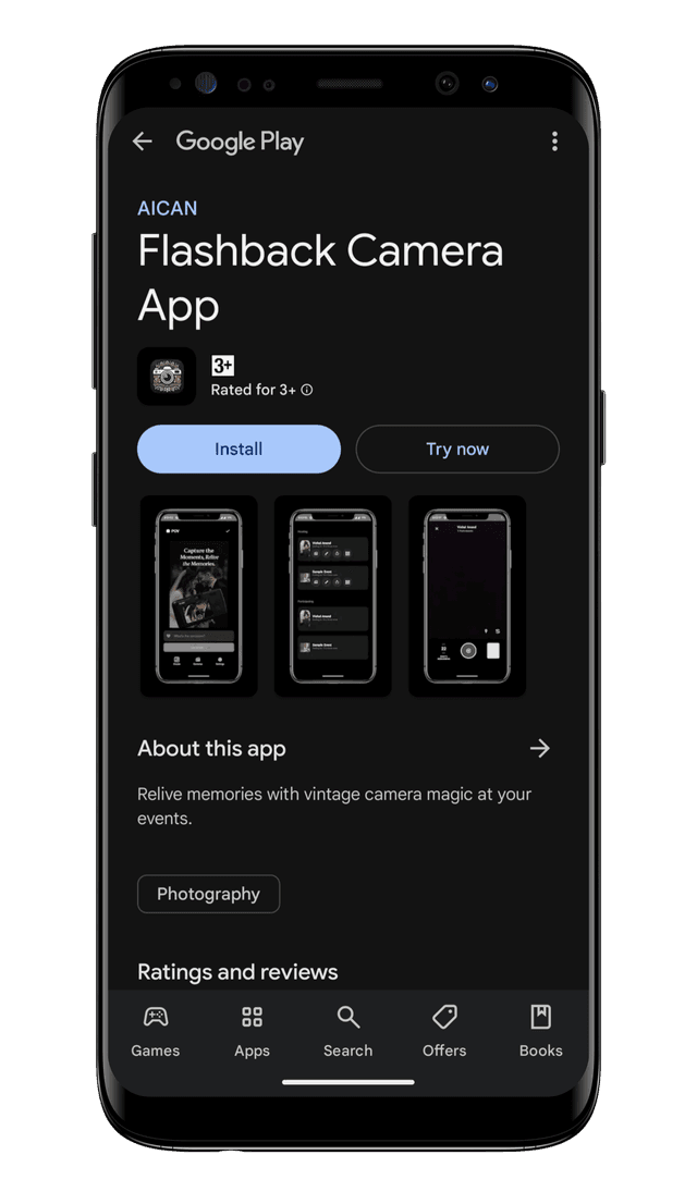 Google Play Try Now